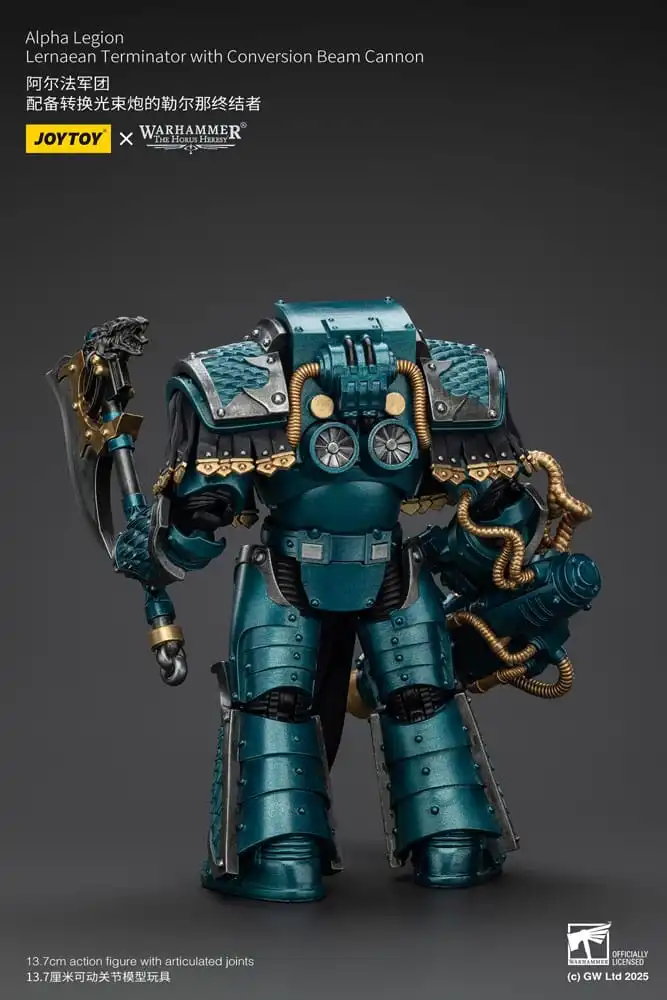 Warhammer The Horus Heresy Action Figure Alpha Legion Lernaean Terminator with Conversion Beam Cannon 20 cm